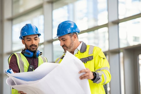 Construction Site Worker Blueprint
