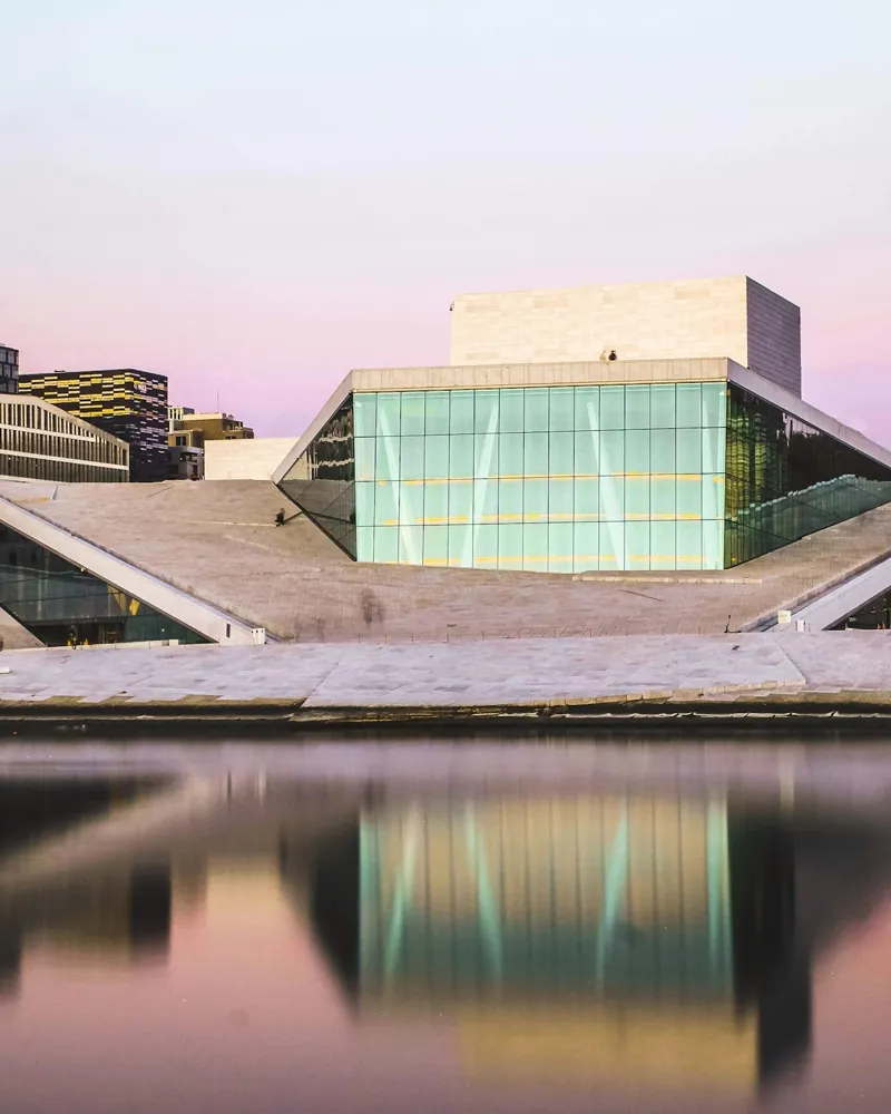 The Oslo Opera House at the waterfront
